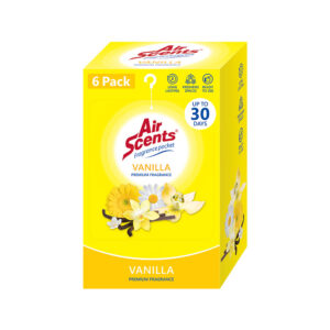 Air Scents Fragrance Pocket Air Freshener – Vanilla 6 Pack