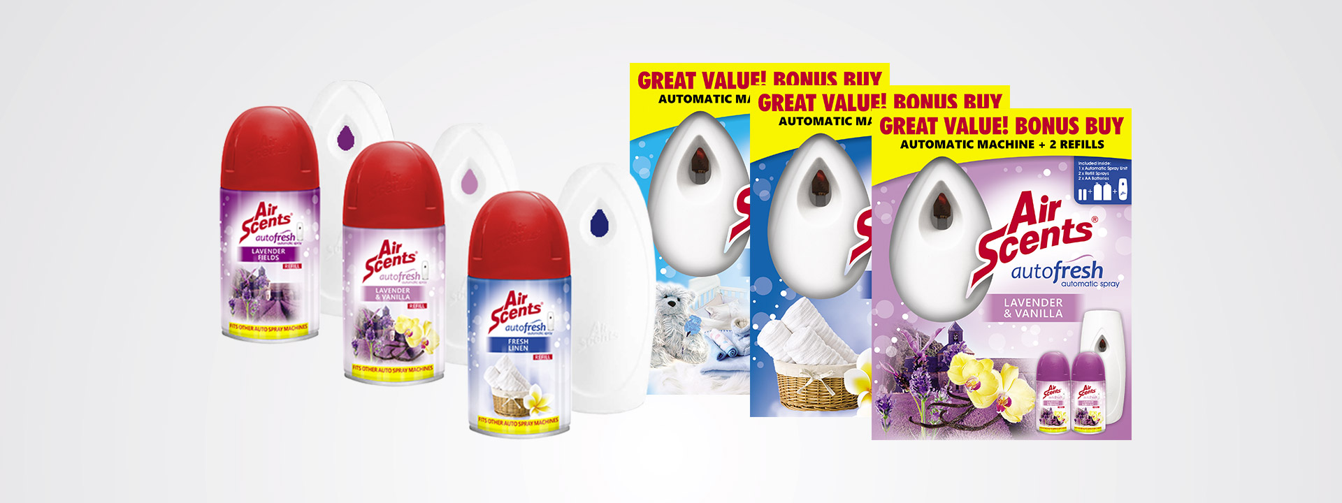 Autofresh Spray Machines and Refills