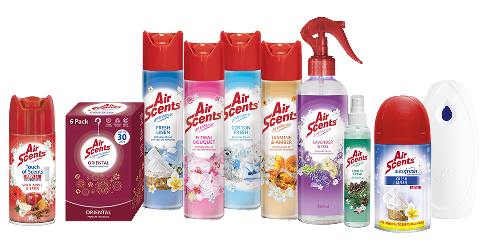 Air Scents Product Range